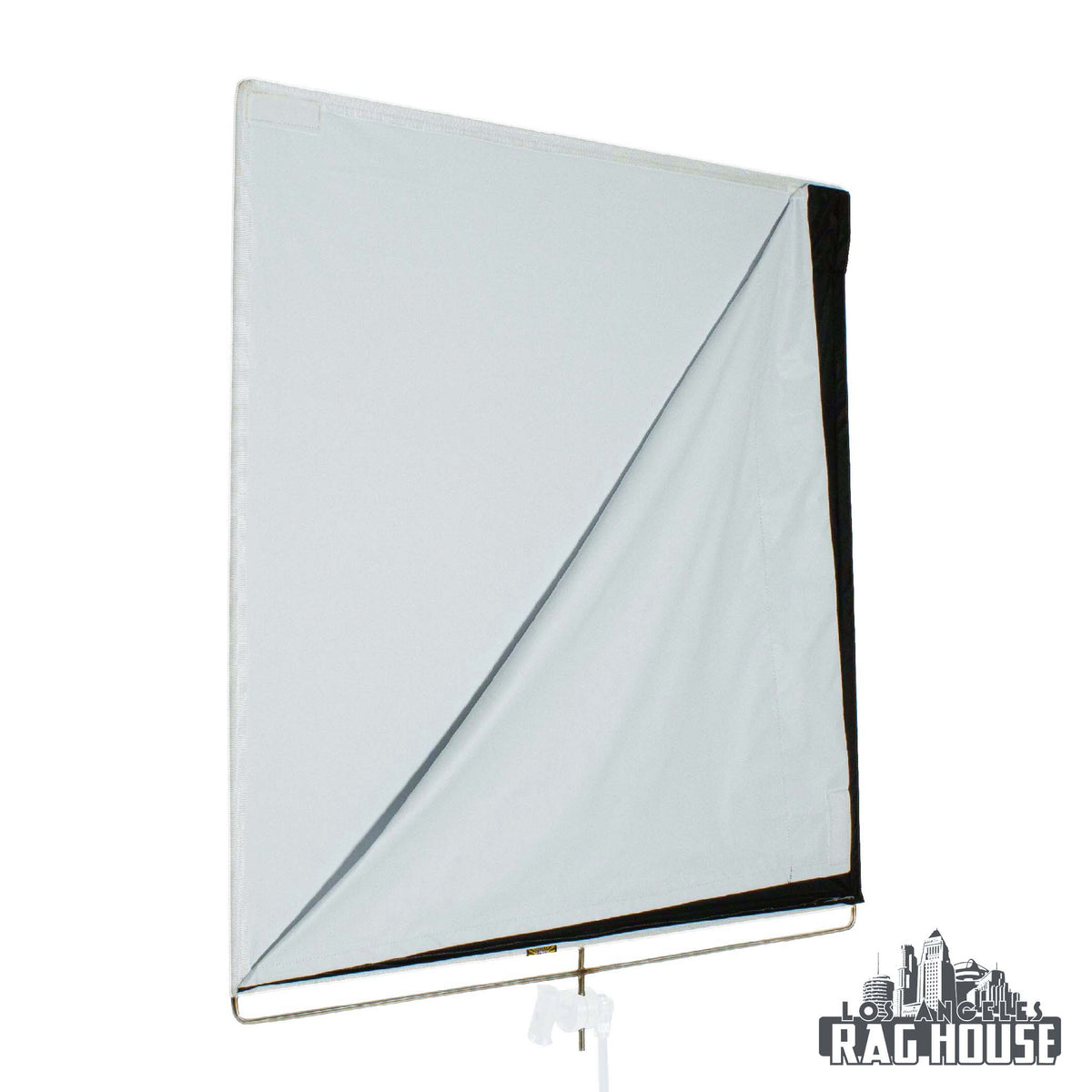 48"x48" Whitebounce B/W Floppy by LA Rag House - black side of floppy