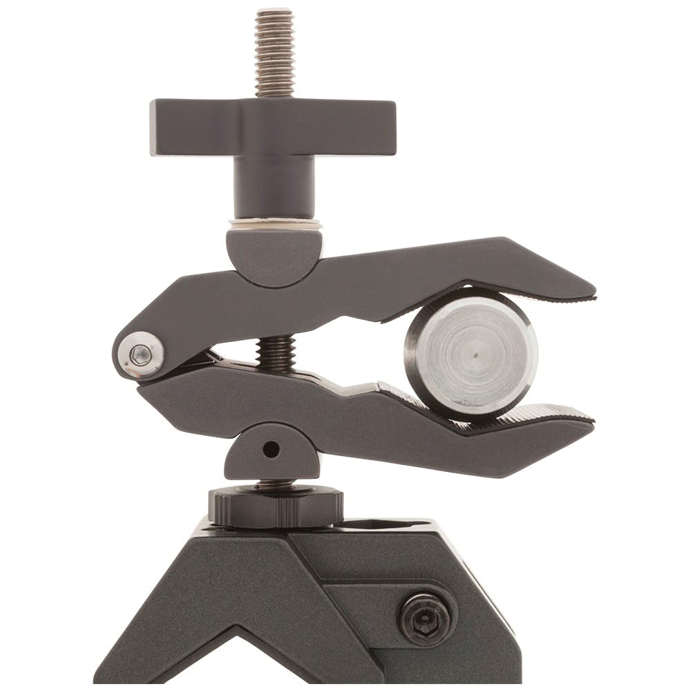 9.Solutions Python Clamp with 3/8" Male Thread, Adapted for Use with Many Different Accessories Used in Photo, Video, Stage, and Visual Merchandising, Max Load: 44lbs, 9.VP5081E