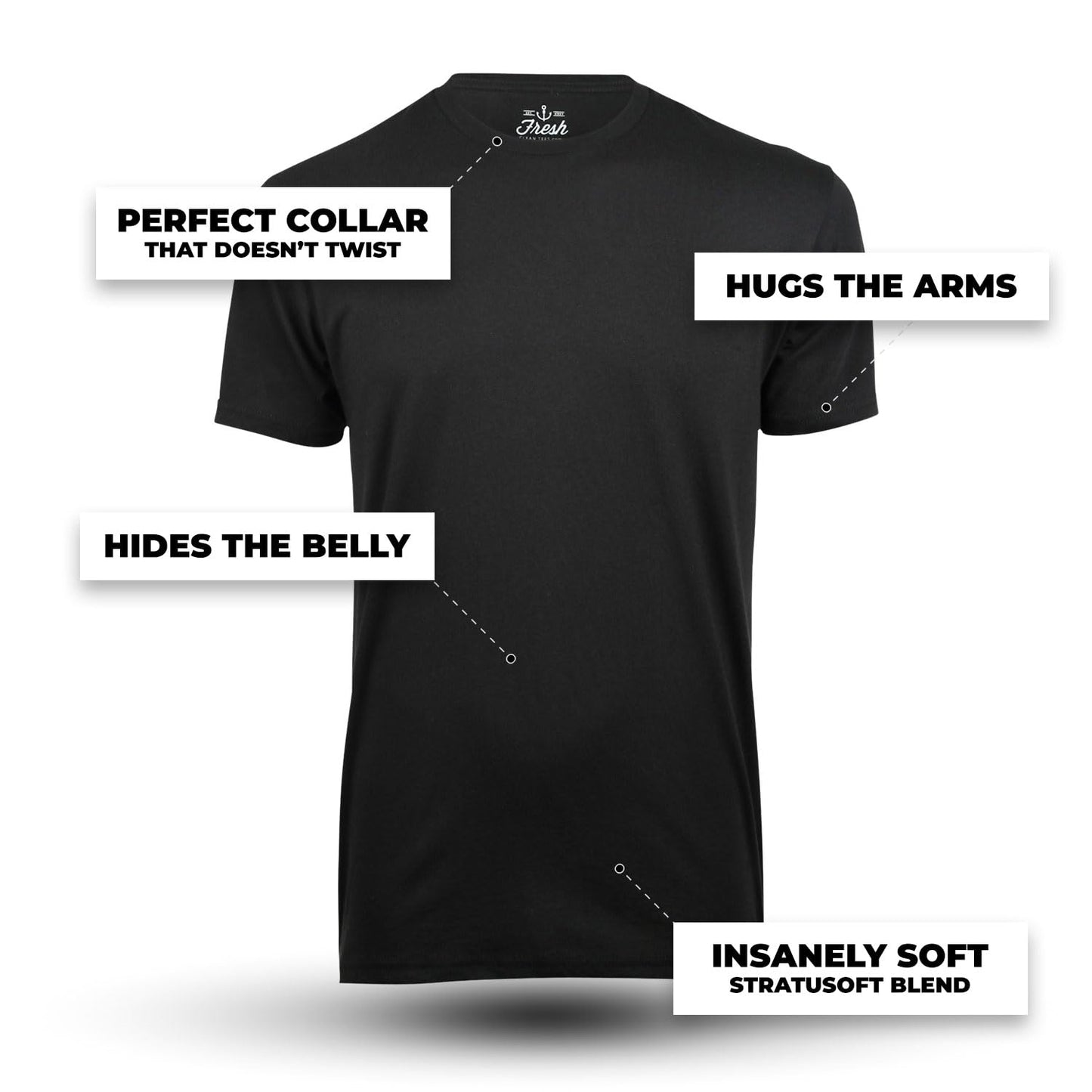 Show Black T-Shirt - Pre Shrunk Soft Fitted - Grip Support Store