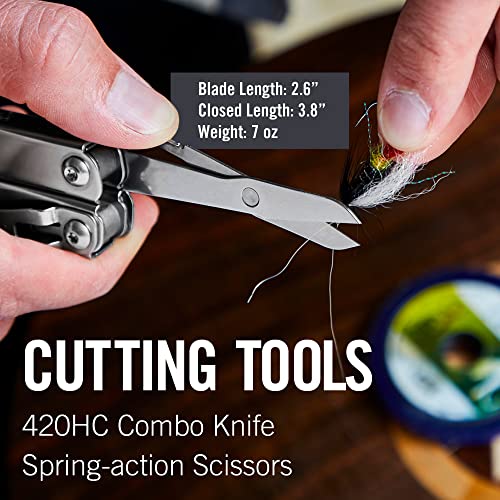 LEATHERMAN, Wingman Multitool with Spring-Action Pliers and Scissors, Built in the USA, Stainless Steel with Nylon Sheath - Grip Support Store
