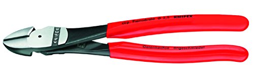KNIPEX - High Leverage Diagonal Cutters, 7-1/4 inches (7401180) - Grip Support Store