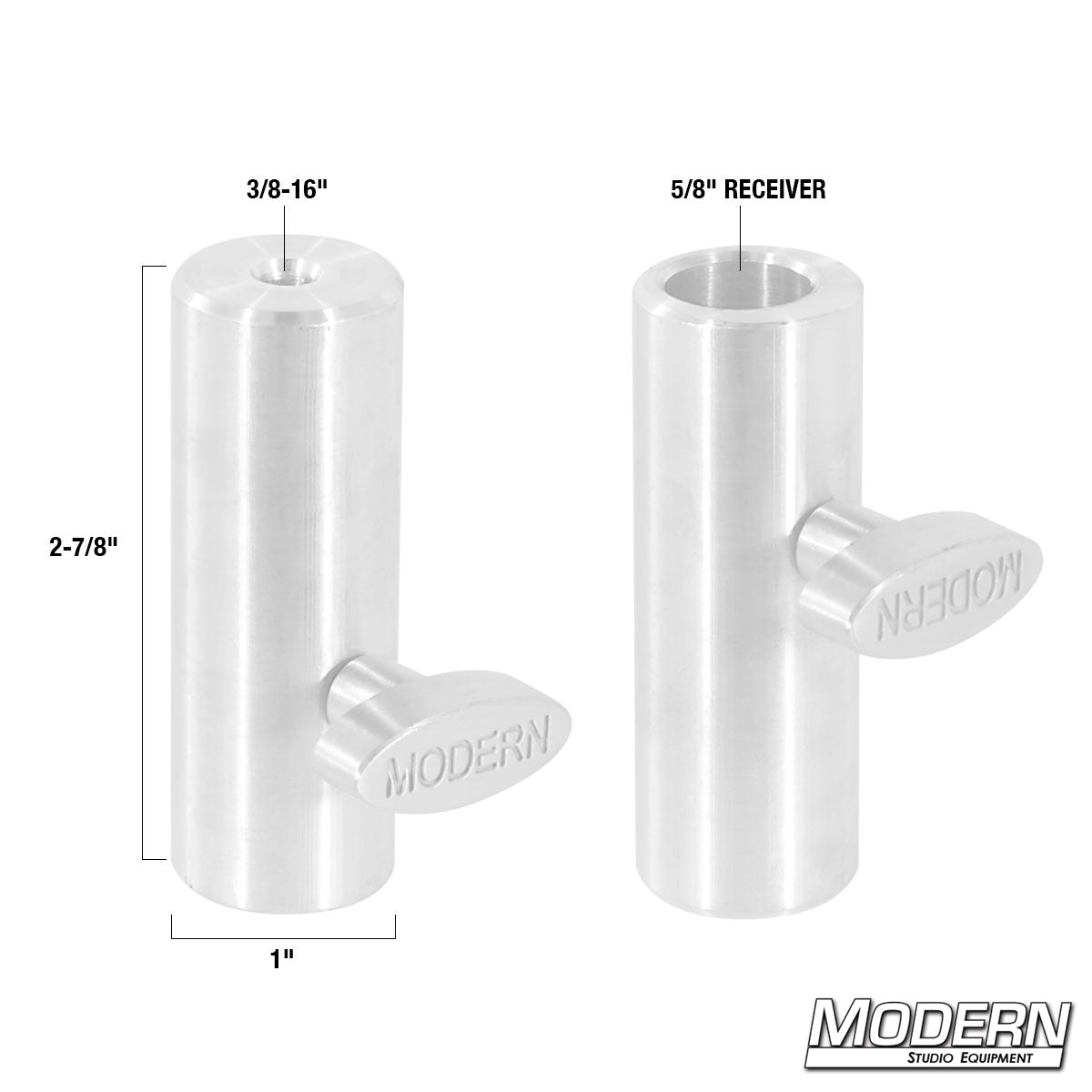 Aluminum Bale Block (5/8" Receiver to 3/8" Female Thread) - Grip Support Store