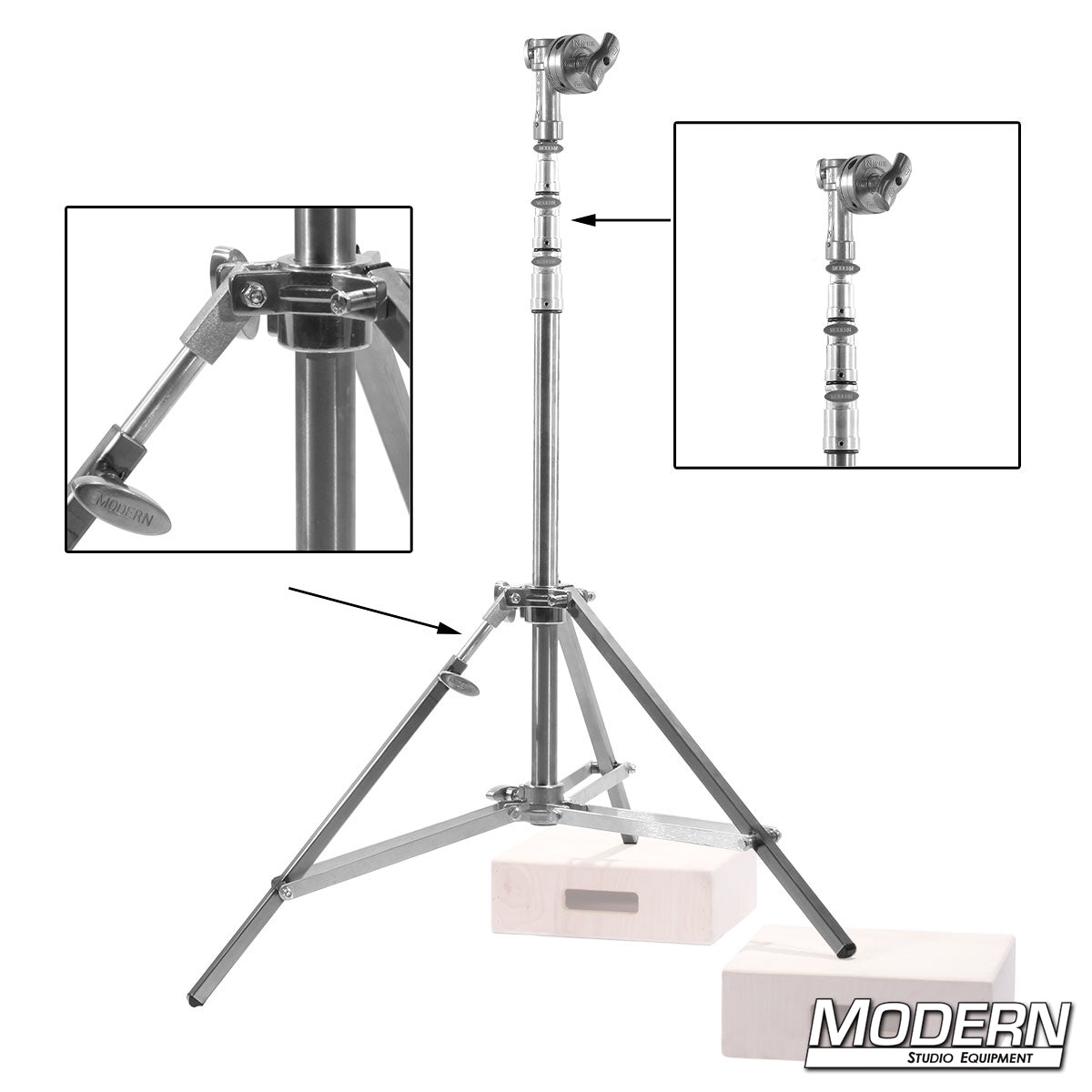 Combo Triple Riser Stand with Rocky Mountain Leg with 4-1/2" Grip Head - Grip Support Store