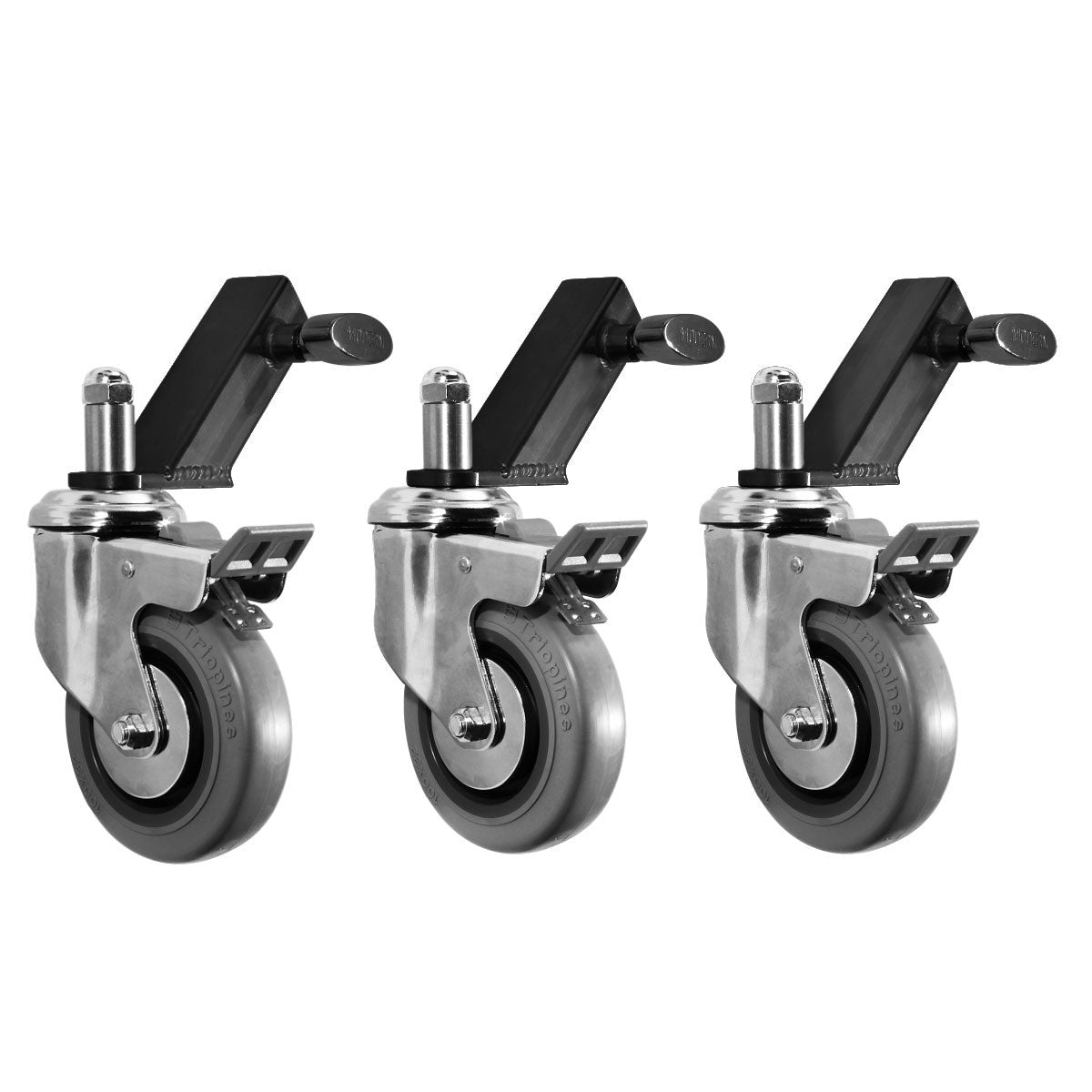 Wheels for Combo Stands (Set of 3 Wheels & Slip on Adapters) - Grip Support Store
