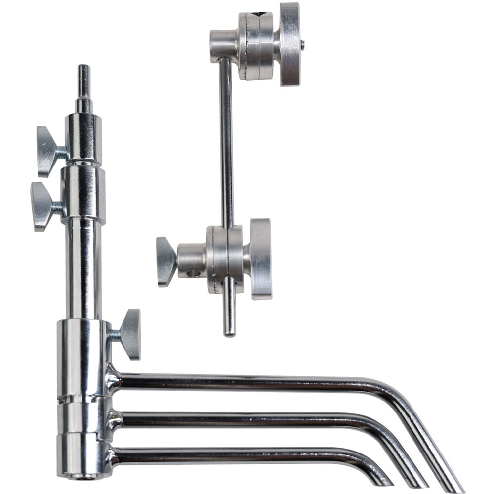 5" Matthews Pocket Mini C-Stand - Black or Chrome - Grip Support Store