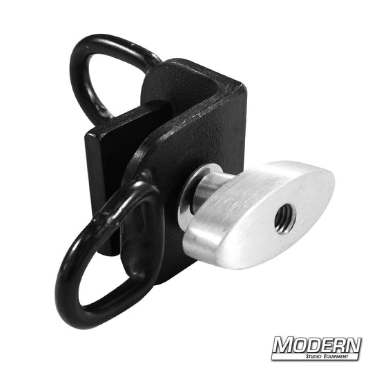Hostess Tray Double D-Ring Attachment with 3/8" Female Threaded T-Handle.