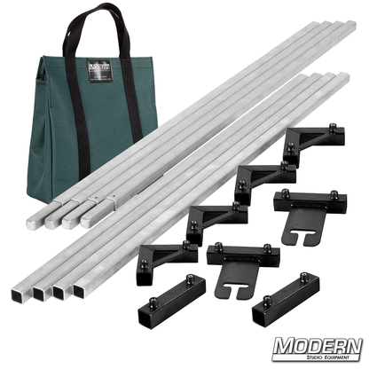 12' x 12' Breakdown Frame with green carrying bag – portable lighting frame for diffusion and scrims | Modern Studio Equipment