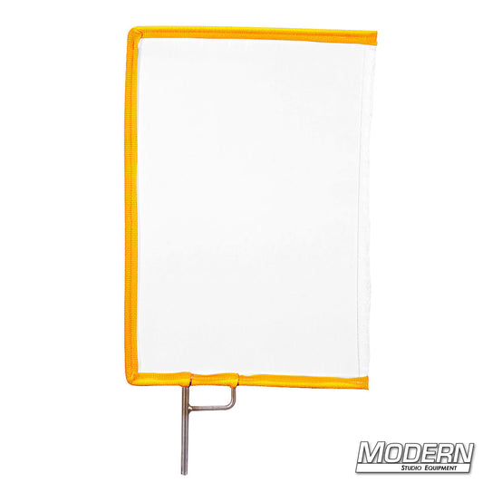 White artificial silk scrims for soft, diffused lighting in film and photography—ideal for controlling highlights and shadows on set.