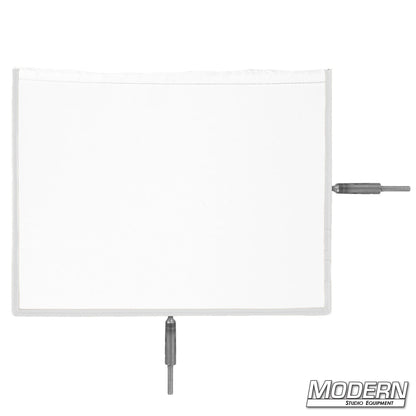 10-Inch x 12-Inch Flex Scrims – Professional Light Control for Film, TV, and Photography | Modern Studio Equipment. CHINA WHITE.