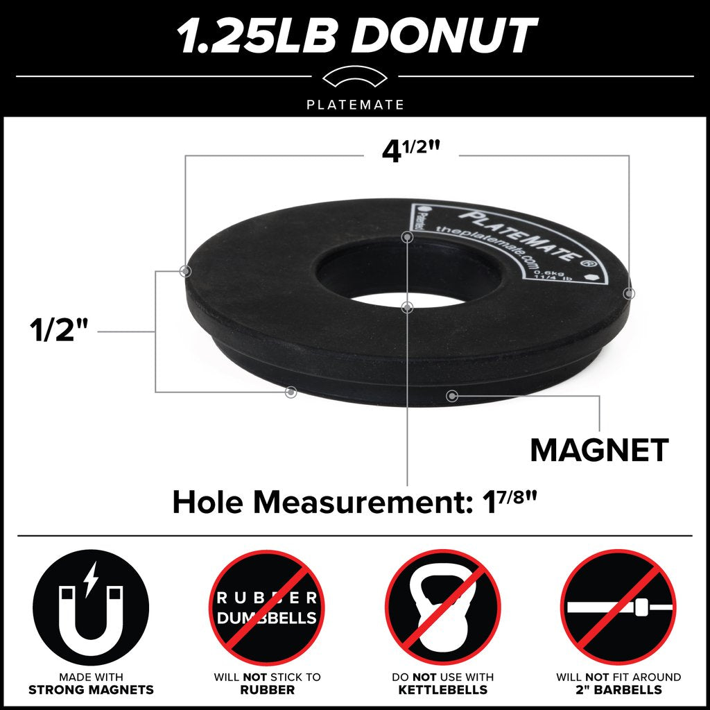 1.25 lb Donut PlateMate (Pair)