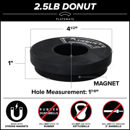 2.5 lb Donut PlateMate (Pair)