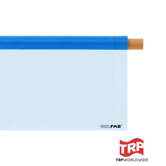 Qtr. Grid, 1/2 BLUE GELFAB® (72” X 25ft Roll)
