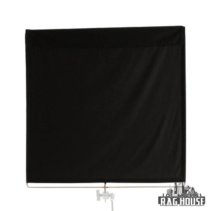 48"x48" Solid Black Floppy by LA Rag House - solid black floppy front