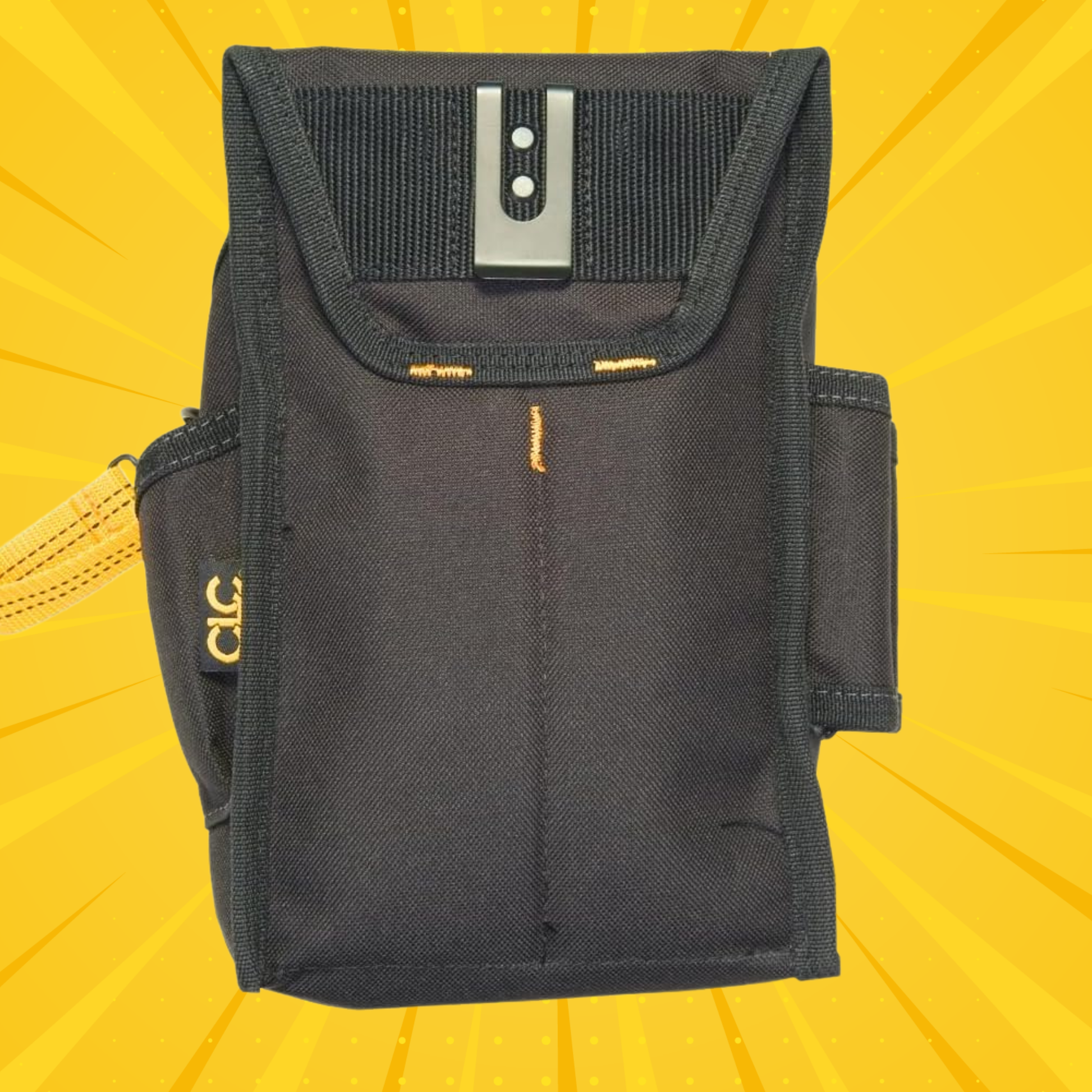 Custom Leathercraft Large 11-Pocket Utility Pouch - Grip Support Store