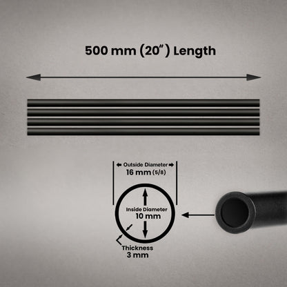 500mm PRECISION RODS 16mm SET