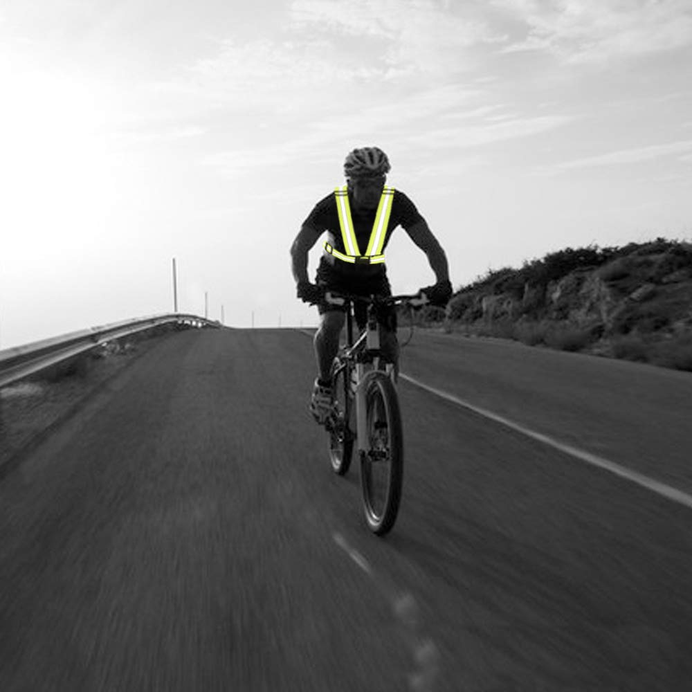 Reflective Vest with Hi Vis Bands - One Size Fits All