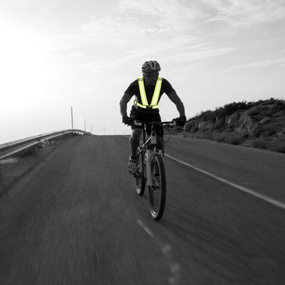 Reflective Vest with Hi Vis Bands - One Size Fits All