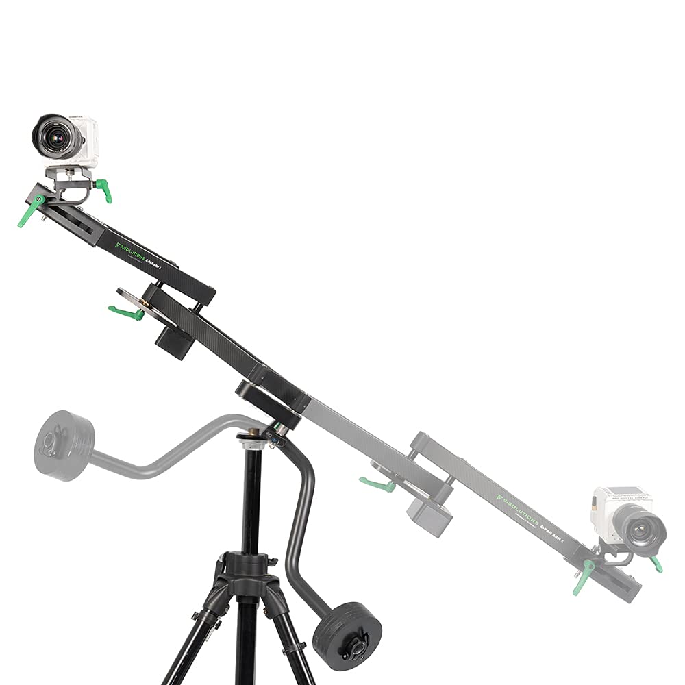 9.Solutions C-Pan Arm II, Carbon Fiber, Lighter-Weight, Upgraded Smoothness, 9.CPA2C, Slider, Jib/Crane for Different pan/Movement, for Photography, Videography & Filmmaking