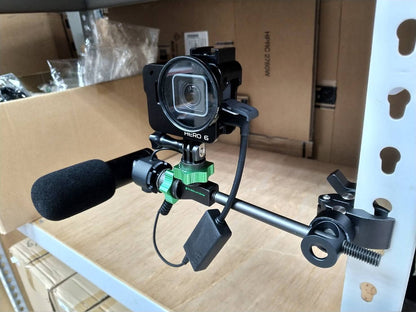 9.Solutions Python Clamp Mini, Unique Grip Head that Fastens onto Rods Ranging in Diameter from 1/4" to 5/8", Max Load: 11lbs, 9.VB5079, Crab Clamp Rod Clamp