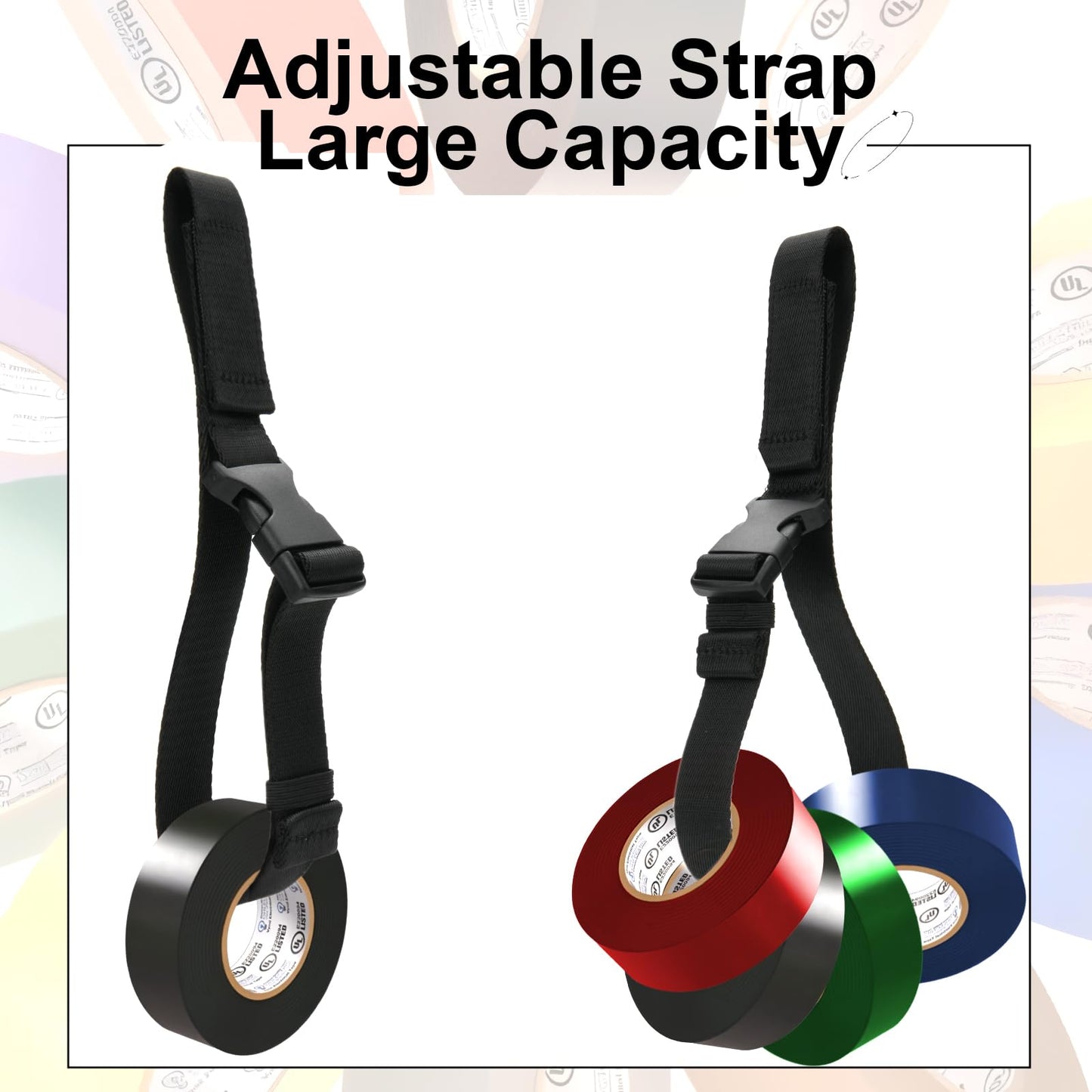 Tape Holder with Hook and Loop