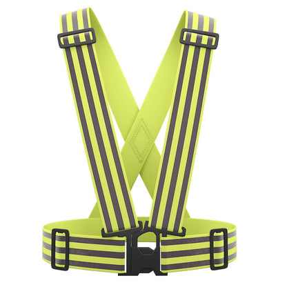 Reflective Vest with Hi Vis Bands - One Size Fits All