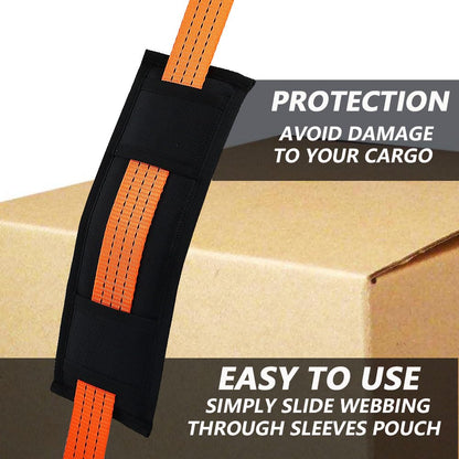Tie Down Strap Protector Sleeve Ratchet Strap 4 Pack Universal