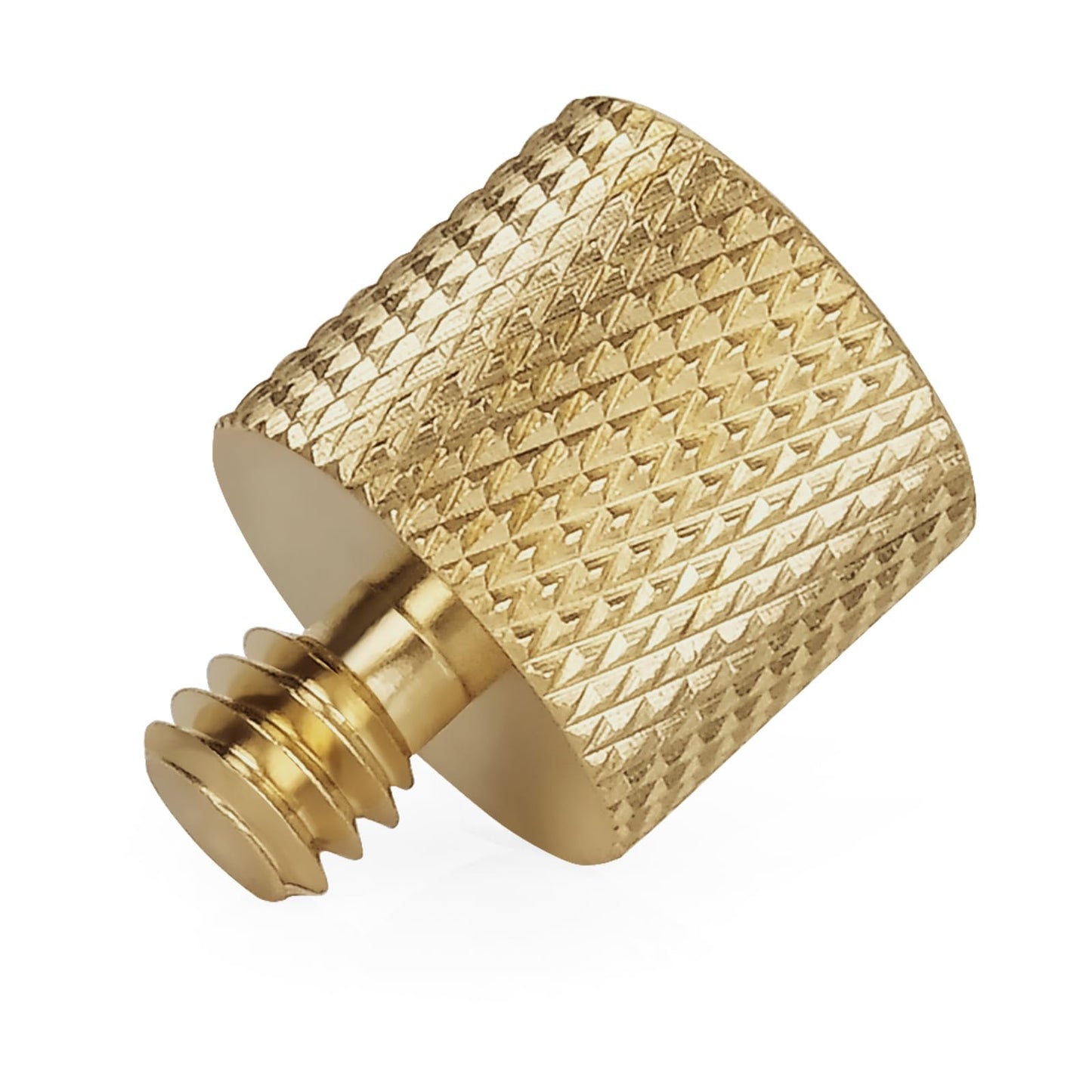 3/8"-16 Female to 1/4"-20 Male Thread (Brass)- 2 Pack