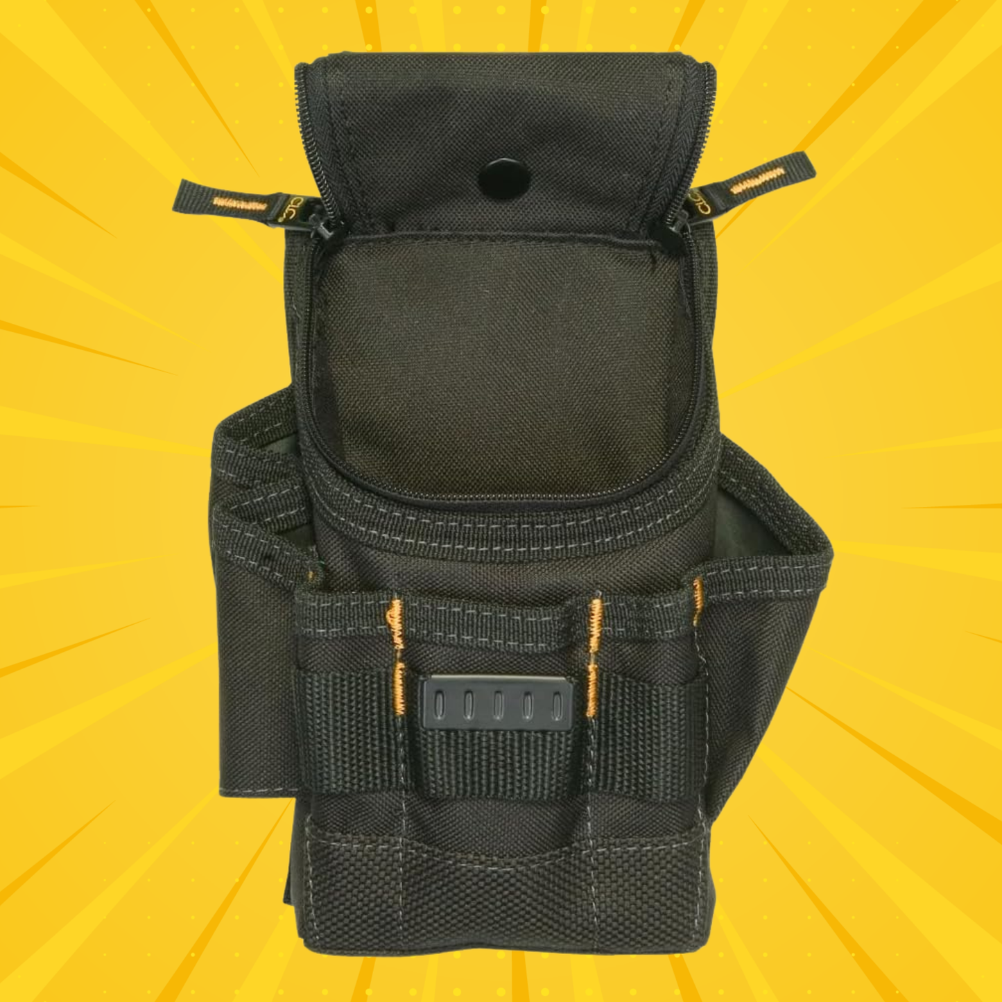 Custom Leathercraft Small 9-Pocket Utility Pouch - Grip Support Store