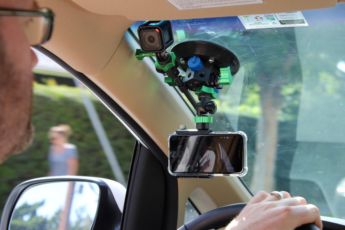 9.Solutions Phone Grip, Securely Smartphone Mount, 9.VB5102, Fit for All iPhone Mobile Smart Phones, Phone Holder, Adjustable Mount