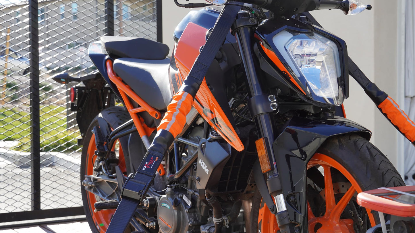 TorkStrap 14' x 1.5'' Self Tensioning Tie Down Straps (2-PK) - Automatically Adapt to Load Shifts - 2,250LB Break Strength - Grip Support Store