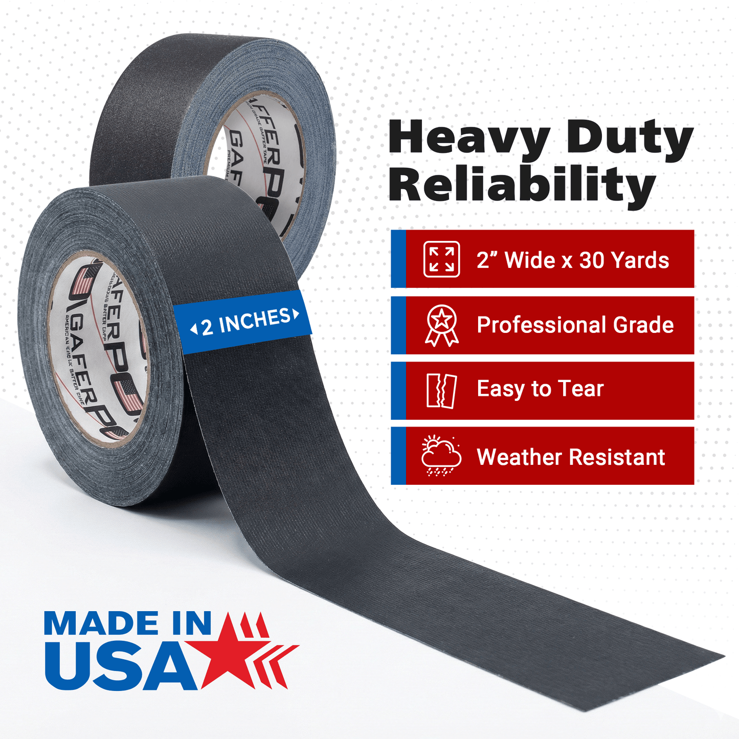 Gaffer Tape 2 Inch x 30 Yards