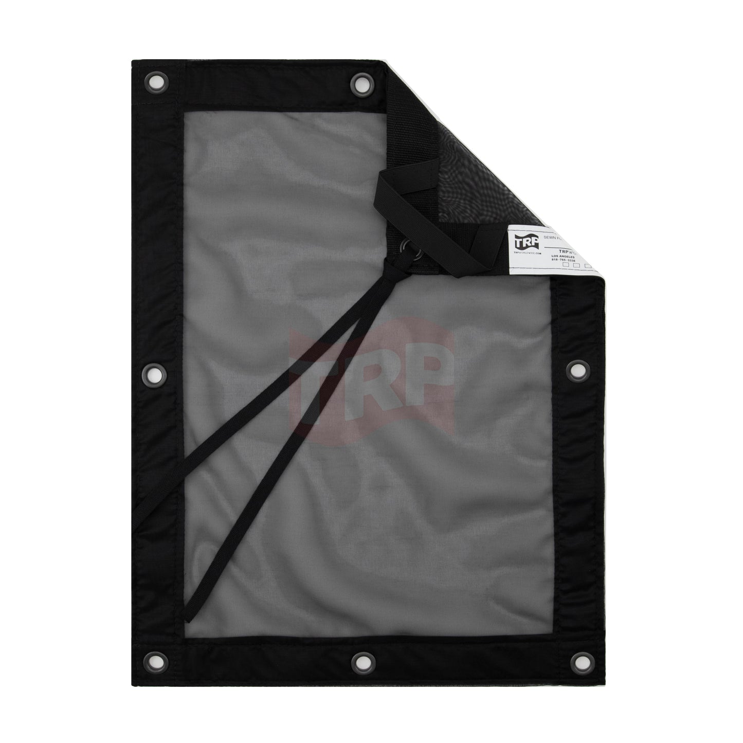 4' X 4' Black Quarter Silk, Slip-On