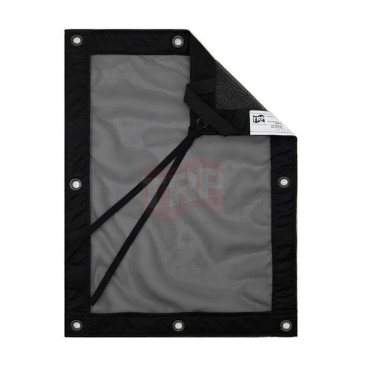 4' X 4' Black Quarter Silk, Slip-On