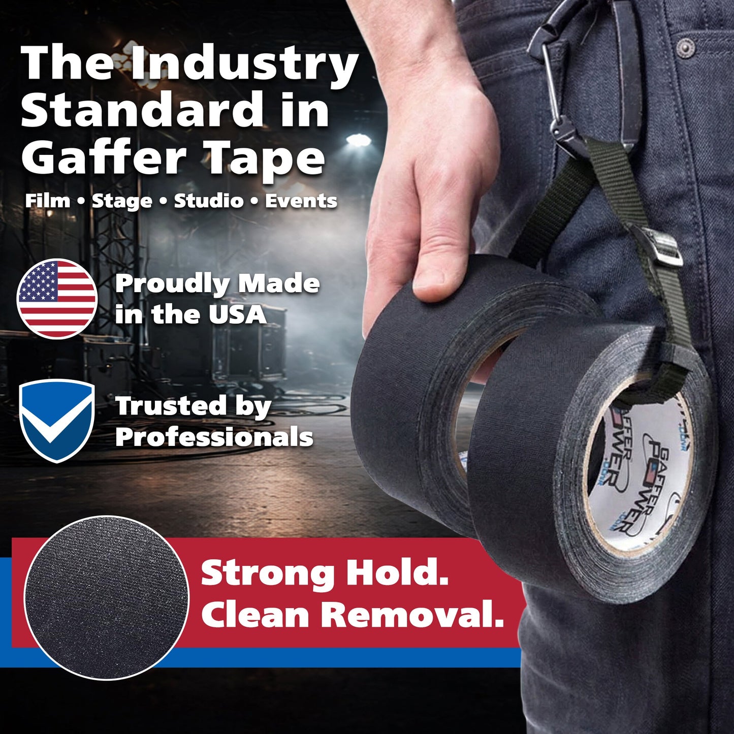 Gaffer Tape 1 In x 55 Yards Black