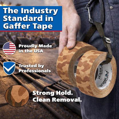Gaffer Tape - Desert Tan Camo 2" x 25yd