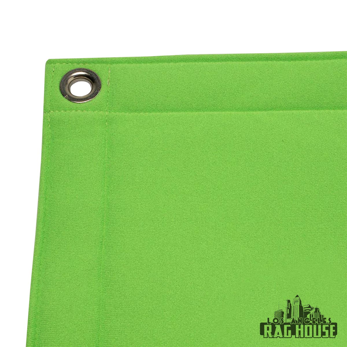 Digital Green Tempo by LA Rag House - green screen fabric on frame