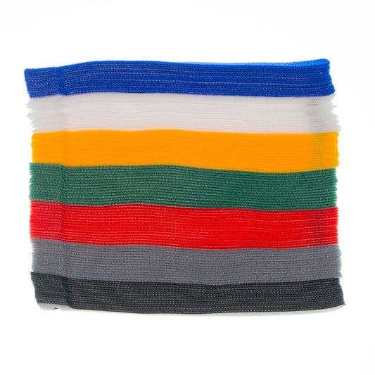 105 Reusable Hook and Loop Ties in 7 Colors