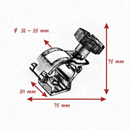 32 - 35mm HALF COUPLER CLAMP SET