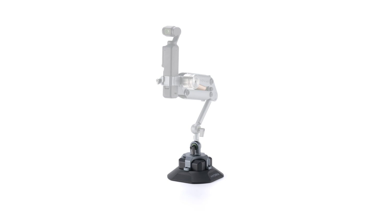 Electronic Suction Cup (4.5") with Rosette Mounting Bracket - Titanium Gray