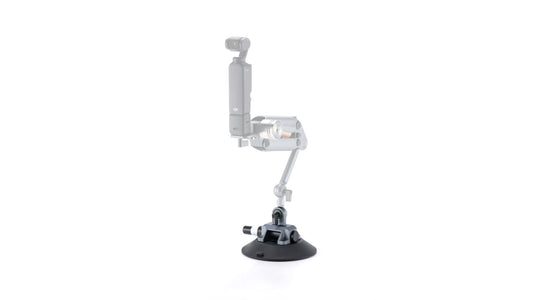 Suction Cup (6") with Rosette Mounting Bracket - Titanium Gray