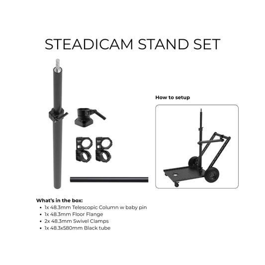Steadicam Stand Set with 48.3mm telescopic column and 5/8" baby pin