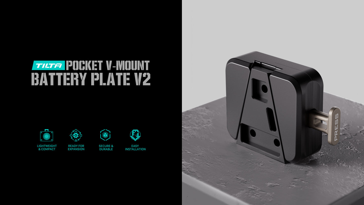 Tilta Pocket V-Mount Battery Plate V2 - Black