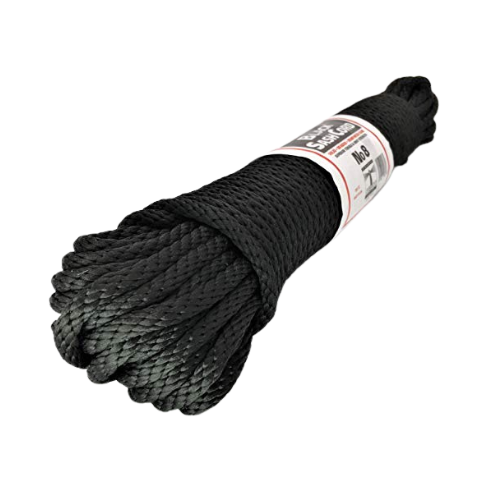 #8 Black Sash Cord, 1/4" x 100'