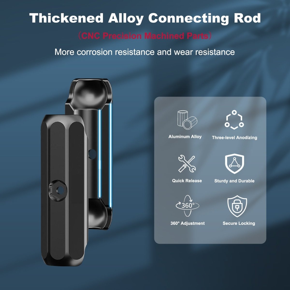 Mechrig Aluminum Ball Head Tube Clamp Bracket for Action Camera - Grip Support Store