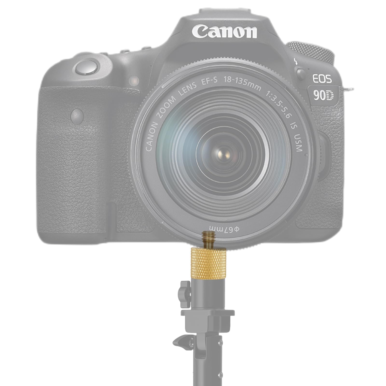 3/8"-16 Female to 1/4"-20 Male Thread (Brass)- 2 Pack - Grip Support Store