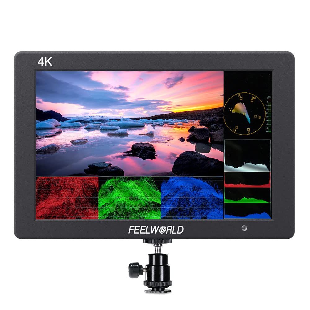 7" - 4K Camera Field Monitor Video Assist Full HD - T7 Plus FEELWORLD - Grip Support Store