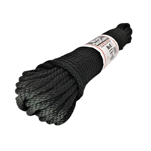 #8 Black Sash Cord, 1/4" x 100' - Grip Support Store