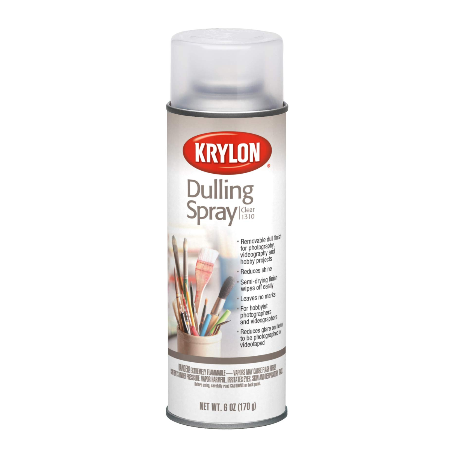 Krylon Clear Dulling Spray Paint, 6 oz, Dull Finish - Grip Support Store