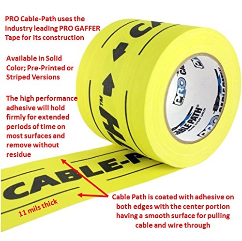 4" Cable Path Gaffers Pro Tape,30 yds, (Pack of 1) - Grip Support Store