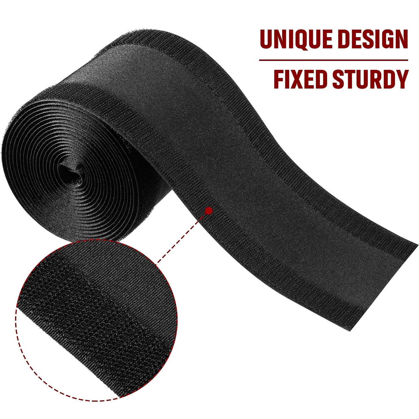 4" Velcro Grip for Cable Cords on Carpets, 2-Pack (10 ft) - Grip Support Store